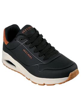 Zapatilla Hombre Skechers Uno Suite Negro