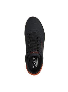 Zapatilla Hombre Skechers Uno Suite Negro
