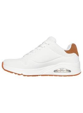 Zapatilla Hombre Skechers Uno Suite Blanco