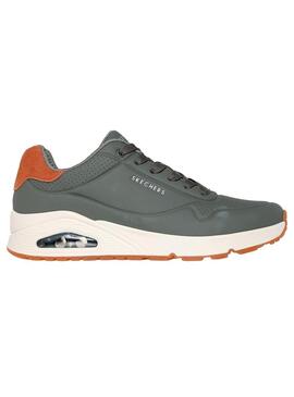 Zapatilla Hombre Skechers Uno Suite Verde