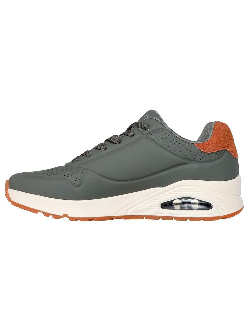 Zapatilla Hombre Skechers Uno Suite Verde