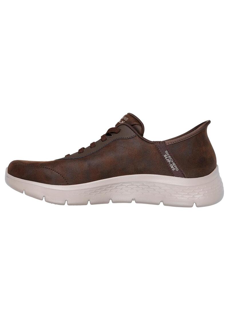 Zapatilla Hombre Skechers Go Walk Flex Marrón