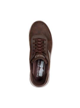 Zapatilla Hombre Skechers Go Walk Flex Marrón