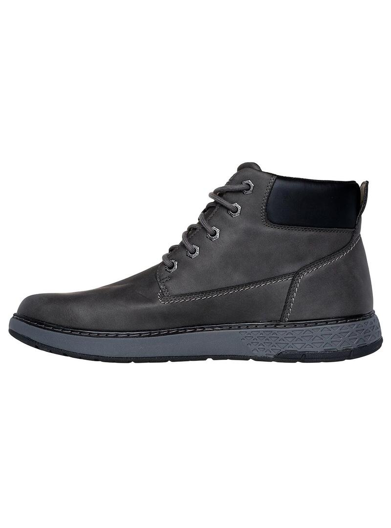 Bota Hombre Skechers Garlan Deno Gris Oscuro