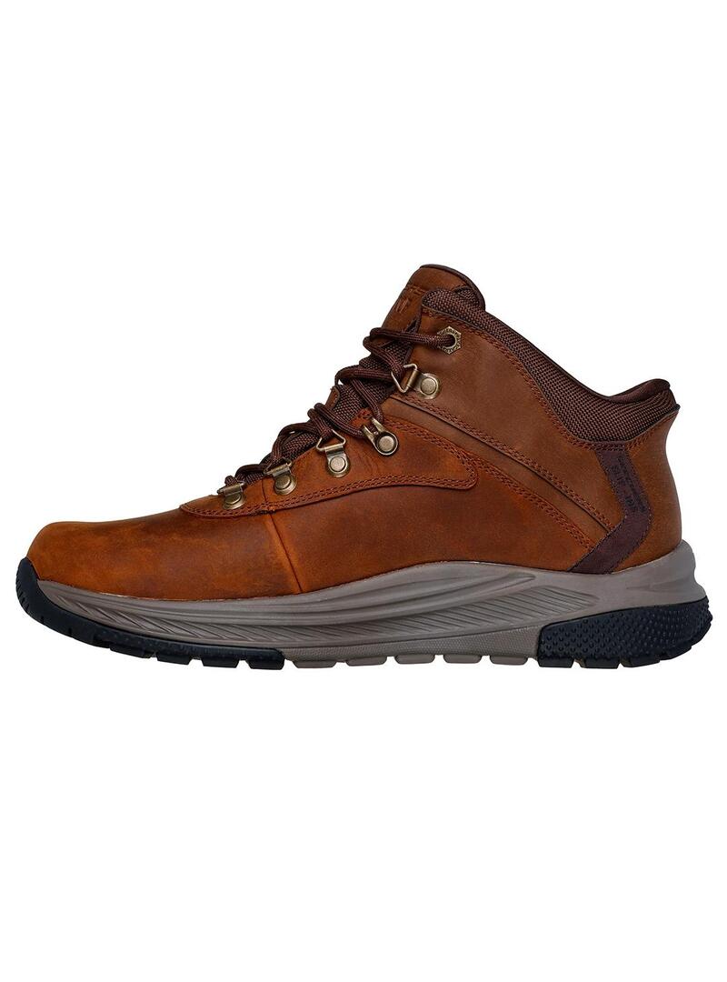 Bota Hombre Skechers Slip-In Pikeman Marrón