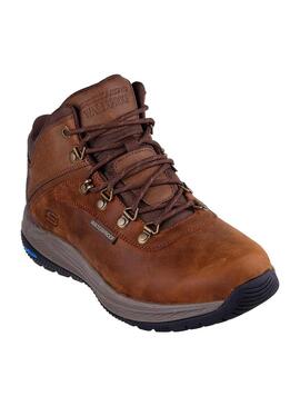 Bota Hombre Skechers Slip-In Pikeman Marrón