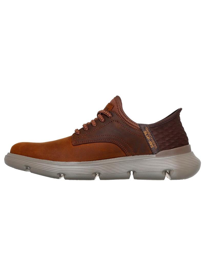 Zapatilla Hombre Skechers Slip-In Gervin Marrón