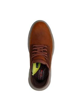 Zapatilla Hombre Skechers Slip-In Gervin Marrón