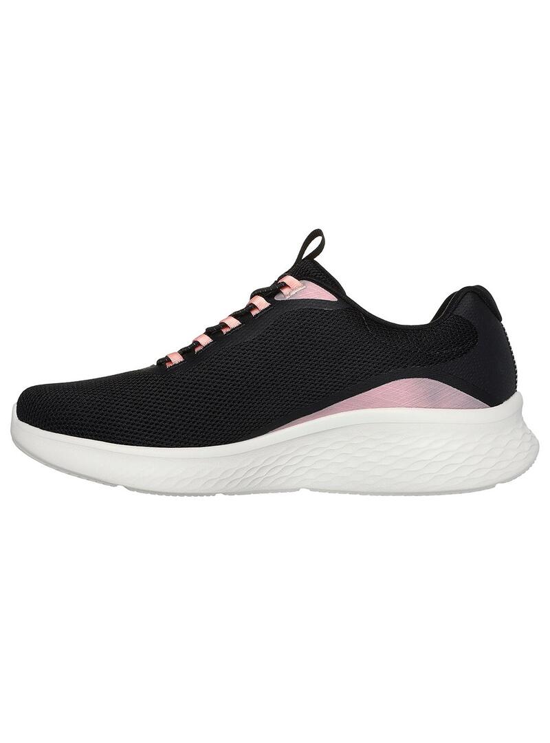 Zapatilla Mujer Skechers Skech-Lite Negro Rosa