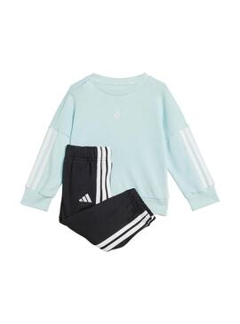 Chandal Niño adidas 3S Ft Jog Celeste
