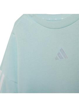 Chandal Niño adidas 3S Ft Jog Celeste