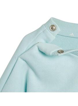 Chandal Niño adidas 3S Ft Jog Celeste