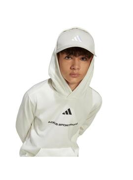 Sudadera Niño adidas B Fl Hd Blanca