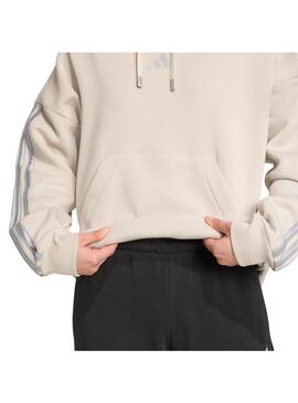 Sudadera Mujer adidas Hol Fl Hd Beige