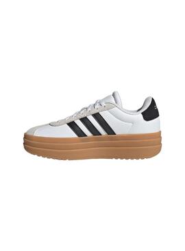 Zapatilla Niña Adidas Vl Court Bold Blanca Negra