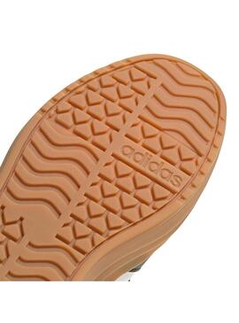 Zapatilla Niña Adidas Vl Court Bold Blanca Negra