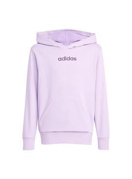 Sudadera Niña adidas J Lin Fl Morada