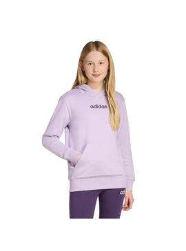Sudadera Niña adidas J Lin Fl Morada