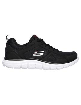 Zapatilla Hombre Skechers Track-SCLO Negro/Rojo