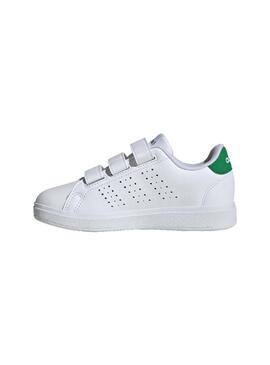 Zapatilla Junior adidas Advantage 2.0 Blanco/Verde