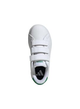 Zapatilla Junior adidas Advantage 2.0 Blanco/Verde