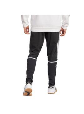 Pantalón Hombre adidas SQ25 Negro/Blanco