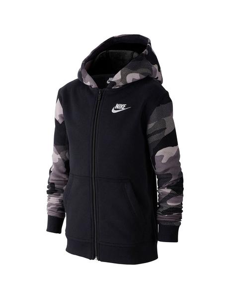 completar Araña Expulsar a Chaqueta Niño Nike Club Aop2 Negro Militar