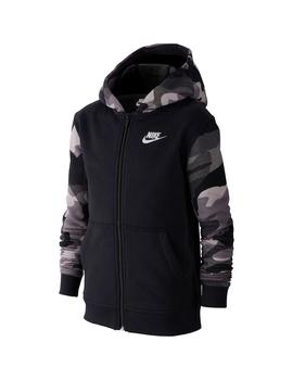 Chaqueta Niño Nike Club Aop2 Negro Militar