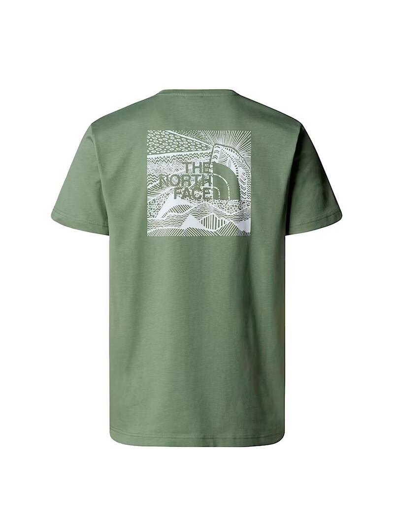 Camiseta Hombre The North Face Box Nse Verde