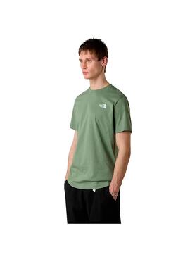 Camiseta Hombre The North Face Box Nse Verde