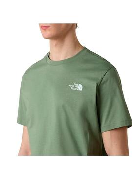 Camiseta Hombre The North Face Box Nse Verde