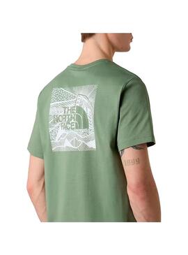 Camiseta Hombre The North Face Box Nse Verde