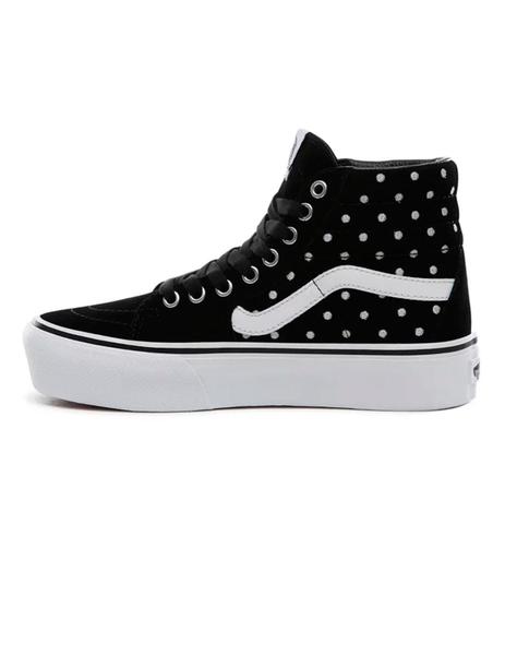 Perder la paciencia pérdida guardarropa Zapatilla Chica Vans Sk8-Hi Platform Negra Lunares