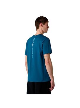 Camiseta Hombre The North Face Vertical Azul