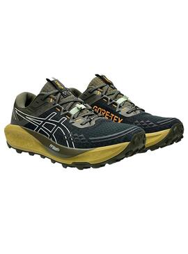 Zapatilla Hombre Gel trabuco 13 GTX Negro/verde