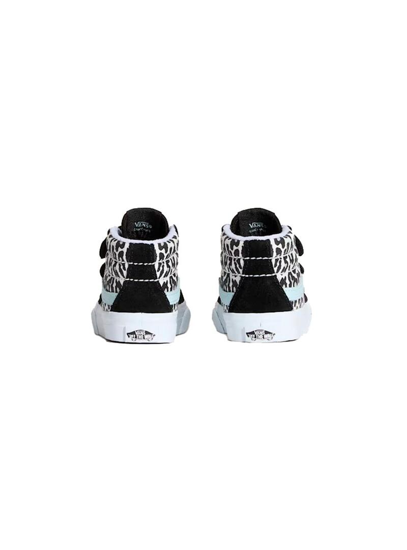 Zapatilla Niño/a Vans Sk8-Mid Reissue Leopard Glit