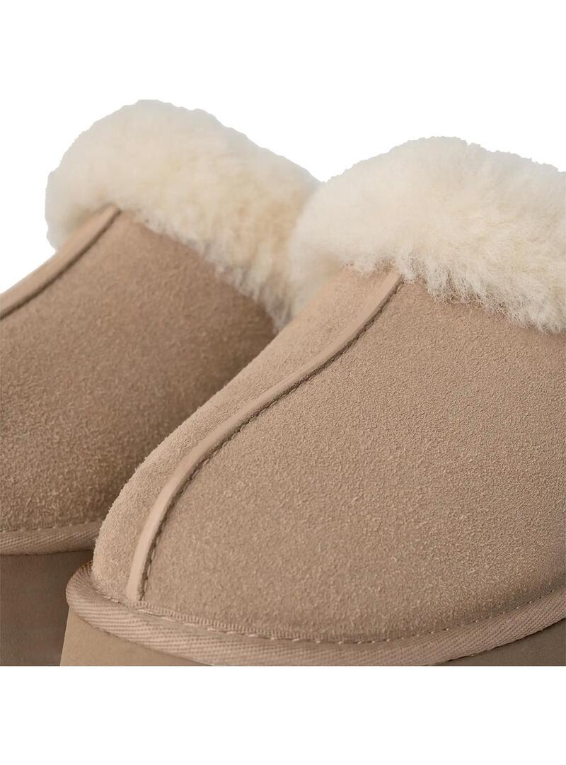 Zueco Mujer UGG Disquette san Beige