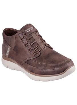Zapatilla Hombre Skechers Summits Slip ins Marrón