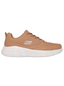Zapatilla Hombre Skechers Bobs B Flex Camel