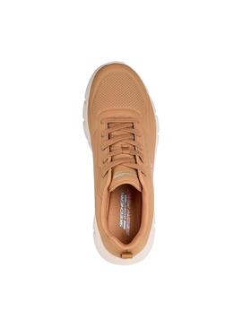 Zapatilla Hombre Skechers Bobs B Flex Camel