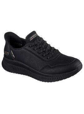 Zapatilla Mujer Skechers Bobs Squad 4 Slip-in Negr