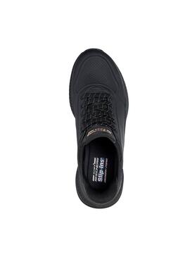 Zapatilla Mujer Skechers Bobs Squad 4 Slip-in Negr