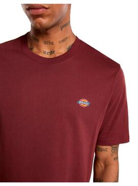 Camiseta Hombre Dickies Mapleton Granate