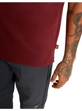 Camiseta Hombre Dickies Mapleton Granate