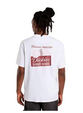 Camsieta Hombre Dickies Donut Blanca