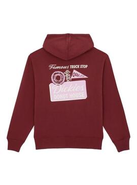 Sudadera Hombre Dickies Donut Granate