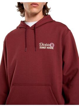 Sudadera Hombre Dickies Donut Granate