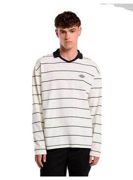 Polo Hombre Dickies Summerdale Blanco Rallas