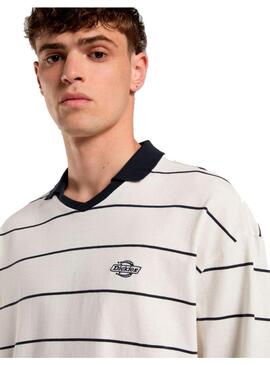 Polo Hombre Dickies Summerdale Blanco Rallas