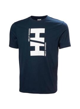 Camiseta Hombre Helly Hansen Core Graphic Marino